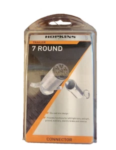 Hopkins Towing Solution 52027 7-Pole Round Heavy Duty Trailer End Connector - Imagen 1 de 5
