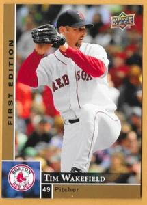 TIM WAKEFIELD BOSTON RED SOX #49 - UPPER DECK FIRST EDITION NM-MT 2009 - Picture 1 of 2