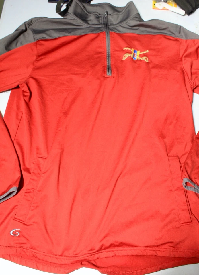 ZIP FRONT U.S.ARMY UNIT PULLOVER SHIRT LARGE. CAVALRY UNIT - Image 1 of 1