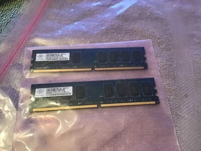 Nanya 2GB 2Rx8 PC2-8400U Memory Card    4GB (2GB x 2) - Image 1 of 2