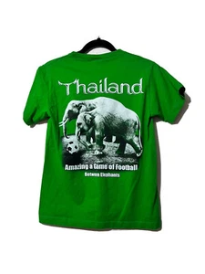Thailand shirt Jr. Medium "Thai Elephants Football Game Green By HOT INC - Picture 1 of 4