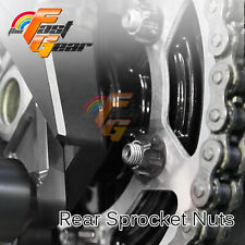 BLACK Aluminium Sprocket Nut Rear For Suzuki GSX600 Katana 88-02 01 00 99 98 97