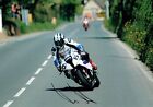 Michael DUNLOP SIGNED Autograph 12x8 Photo 5 AFTAL COA IOM TT BMW Rider Legend