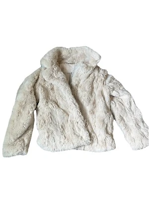 Jou Jou Faux Fur Jacket Women’s Small Beige - Image 1 of 2
