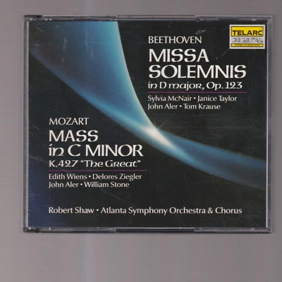 Beethoven: Missa Solemnis / Mozart: Mass in C Minor (2 CD) W/Booklet #0425BX Foto 1 de 2