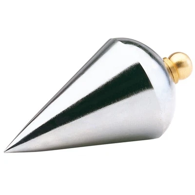 Draper Steel Plumb Bob 140g Corrosion Resistant Plating & Brass Screw Cap 52172 - Image 1 of 2