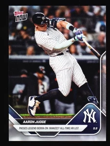 Aaron Judge Passes Yogi Berra Yankees Home Run HR List 2025 Topps Now #683 Base - Bild 1 von 2