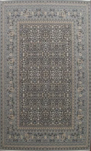 Geometric Ziegler Charcoal/ Blue Turkish Area Rug Oriental Living Room Rug 9x12 - Picture 1 of 16