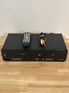 Magnavox DV220MW9 DVD VCR Combo VHS Player With Remote & AV Cables - Afbeelding 1 van 4