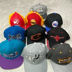 NBA Mütze Lot 10 Caps Snapback Fitted Rockets Cavs Hornets Spurs Magic Herren NBA - Bild 1 von 22