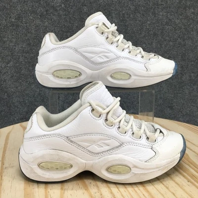 Reebok Shoes Youth 4.5 Question Low J Athletic Sneakers GZ3734 White Leather - Image 1 of 4