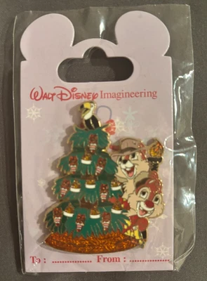 Disney Chip and Dale Adventureland Christmas Tree Trading Pin LE 300 - Image 1 of 2