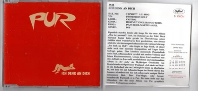 Pur 1-track Promo-CD ICH DENK AN DICH © 2003 incl. promo sheet - near mint - Bild 1 von 2