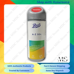 Boots A-Z 50+ Complete 22 Vitamins & Minerals, 90 Tablets - ( EXP:08/26) - Picture 1 of 3