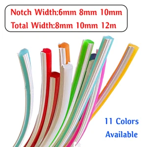 Cubierta de tira de luz LED flexible de neón separada hágalo usted mismo difusor de silicona flexible - Imagen 1 de 2
