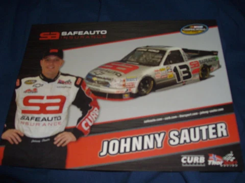 2011 JOHNNY SAUTER #13 SAFEAUTO NASCAR POSTCARD Cover