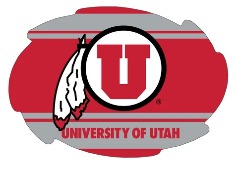 UTAH STRIPE SWIRL MAGNET-UTAH UTES CAR MAGNET-NEW FOR 2016! Cover