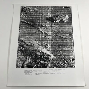 Nasa Photo LRC Lunar Orbiter Project Mission II Vintage Original Moon Crater 66 - Picture 1 of 9
