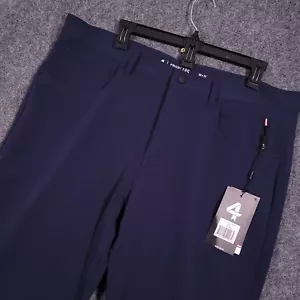 FOURLAPS Traverse Mens 36X32 Athletic Navy Blue Stretch 5 Pocket Casual Pants - Picture 1 of 10