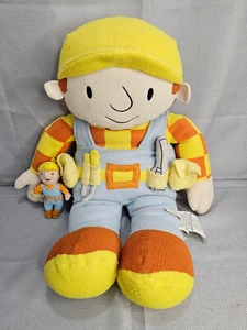 Bob The Builder HIT Entertainment Vintage Stuffed Jumbo 28" Plush Doll+Mini Bob - Picture 1 of 18