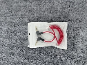 SC7 Coiled Patch Cable - Angled 3.5mm TRRS to Angled 3.5mm TRS - Picture 1 of 2