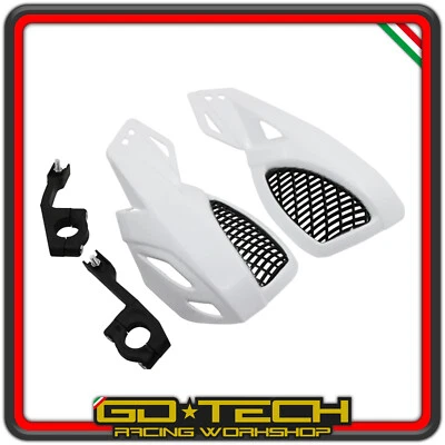 GDTECH RACING PARAMANI MOTO CROSS ENDURO MOTARD SCOOTER UNIVERSALI Bianco MANUBRIO 22 mm