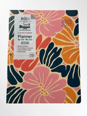 See It Bigger Plan-Ahead 2 Year Monthly Large Planner (Apr 2025 - Mar 2027)