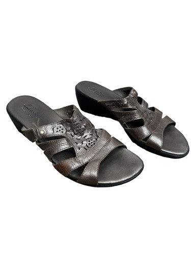 Sandali Clarks Pieghevoli Marroni Bronzo