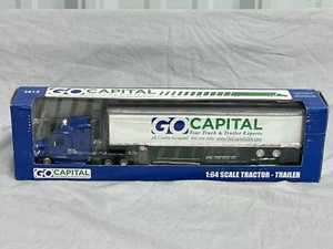GO Capital Freightliner Cascadia w Van Trailer DCP 1:64 NIB 33309 - Picture 1 of 10