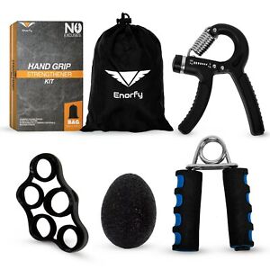 Enorfy Premium Adjustable Hand Grip Strengthener 4-in-1 Kit