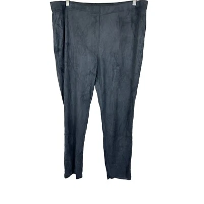 GRAVER Susan Graver Mujer Pull-on Imitación Gamuza Leggings Pantalones Gris Talla X-Grande Foto 1 de 2