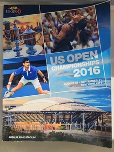 2016 Official US Open Tennis Championship Magazine Program New York NY - Picture 1 of 2