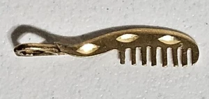 Vintage 14K Gold Comb Charm / Pendant / Hairdresser / Hair Stylist - Picture 1 of 10