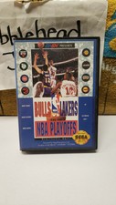 CIB BULLS VS LAKERS & THE NBA PLAYOFFS SEGA GENESIS VIDEO GAME 