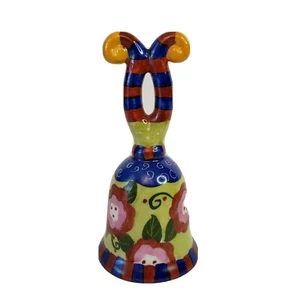 Campana Vintage Ganz Bella Casa Decorativa Floral Verde Azul Multicolor - Imagen 1 de 11