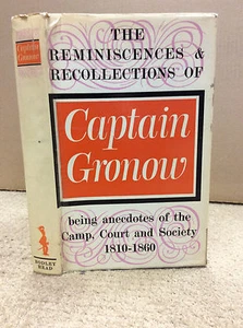 THE REMINISCENCES AND RECOLLECTIONS OF CAPTAIN GRONOW -1964 - Napoleonic - Imagen 1 de 2