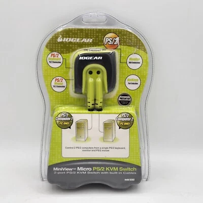 IOGEAR GCS62  2-Port VGA USB Compact KVM Switch Box New And Sealed Fast Ship - Image 1 of 3