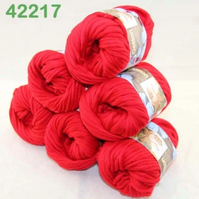 Sale 6 Ballsx50g Super Soft Cotton Chunky Blankets Hand Rugs Knitting Yarn 17 - Image 1 of 4