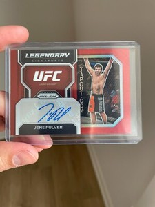 Jens Pulver Legendary Auto Red Prizm /99 - 2023 Panini Prizm UFC #LS-JPV