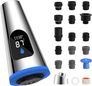 Repuesto de cabezal de grifo de cocina extraíble, pantalla LED de temperatura de 4 funciones... - Imagen 1 de 8