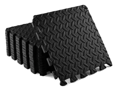 Tapetes de espuma para exercícios intertravados Yes4All com borda - 36 pés quadrados - Imagem 1 de 4