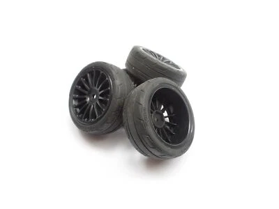 Kyosho 1:10 High-Grip Reifen mit Einlagen + Felgen 4 Stück - 100Km/h max. KFW® - Bild 1 von 2