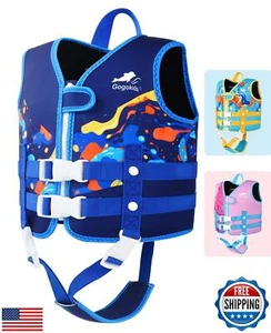 Gogokids Toddler Swim Vest, Kids Float Jacket with Dual Adjustable Strap, Chi - Picture 1 of 5