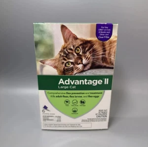 Advantage³ II³ flea³ repellent,prevention, Large Cat 9 lbs and Over 6 Doses - Picture 1 of 1