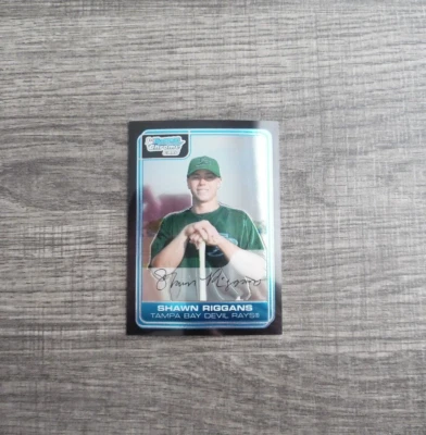 Shawn Riggans Tampa Bay Devil Rays 2006 Topps 1st Bowman Chrome MLB RC#BC76 - Image 1 of 3