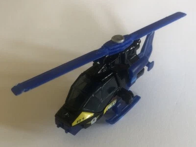 Vintage 1985 Matchbox Blue & White Mission Police Helicopter 1:80 Toy Vehicle - Image 1 of 4