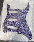 Fits Fender Strat Stratocaster  Pickguard 11 Hole sss purple perloid