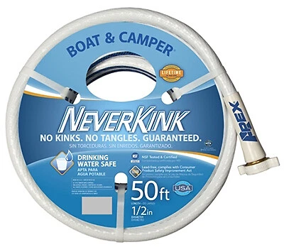 Manguera NeverKink 7602-50 para barco y cámper NeverKink, apta para agua potable, 1/2 pulgada x Foto 1 de 2