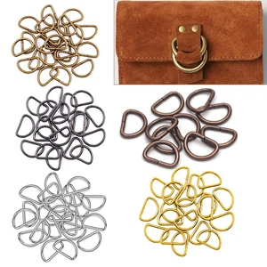 10/20pcs Metal D Rings Non Welded Fasteners Buckle for Handbags Purses Backpacks - Picture 1 of 9