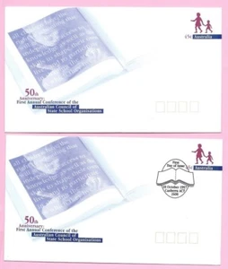 AUSTRALIA 1997 Pair of PSE's - FDC & Mint - COUNCIL OF STATE SCHOOL ORGANISATION - Picture 1 of 2